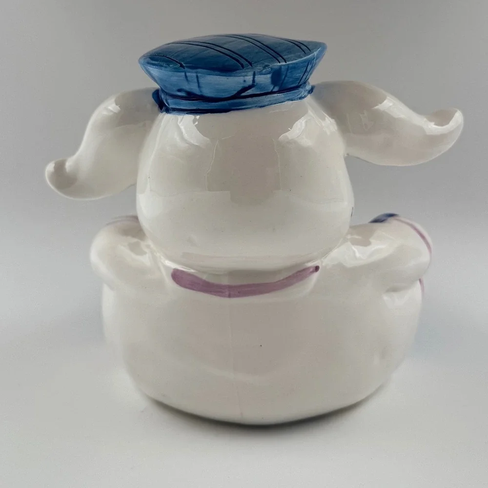 WCL Easter Bunny Rabbit Candy Dish Bowl Spring Home Decor Grandmacore Whimsical